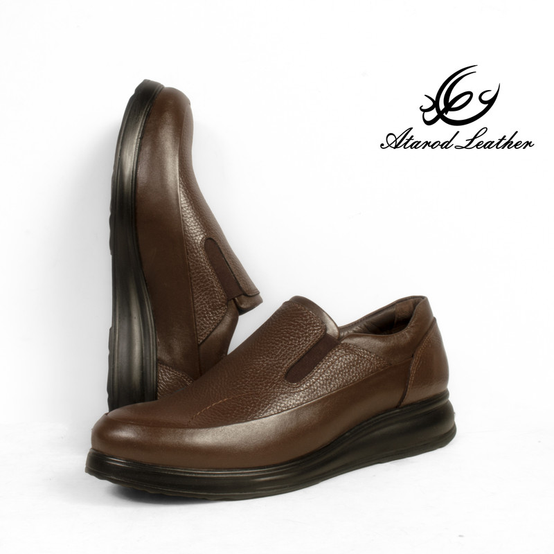 کفش تمام چرم طبیعی طبی مردانه چرم عطارد SH52 - تصویر 11