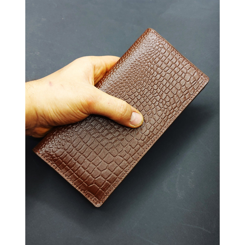 کیف پول زیگزا مدل ۱۰۲ چرم سوپر گاوی با جیب زیپ و مغناطیس - تصویر 11