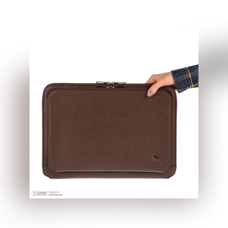کیف دستی مردانه چرم مشهد مدل O5505-088-01 طراحی مینیمال برای محیط اداری - تصویر 5