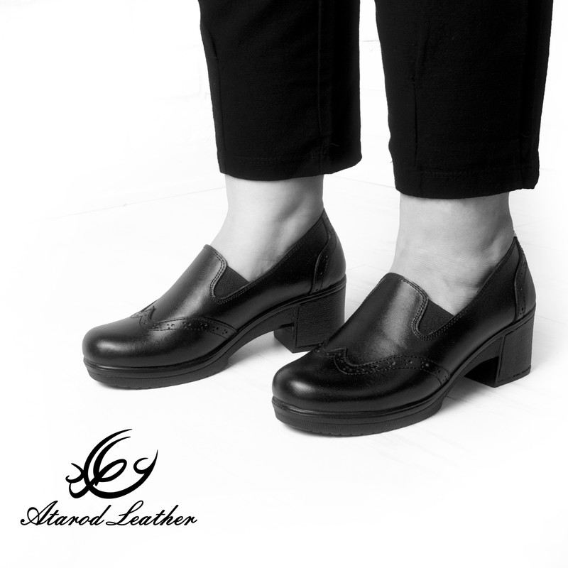 کفش زنانه چرم عطارد مدل طبی چرم گاوی - تصویر 16