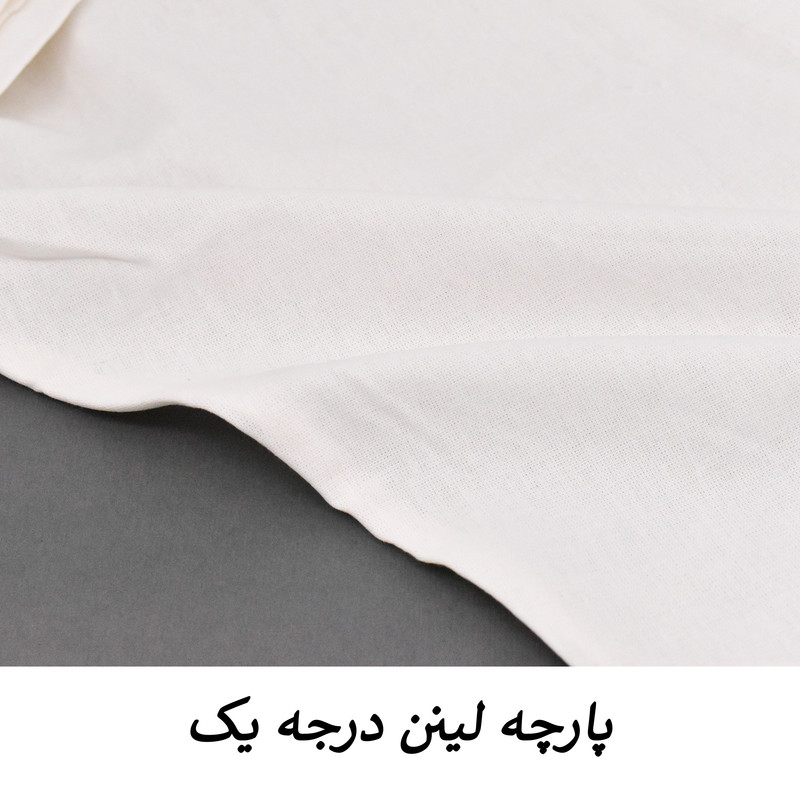 شومیز لینن آستین گره‌دار سه‌ربع برش خفاشی مدل لانا کد S1049 - تصویر 32