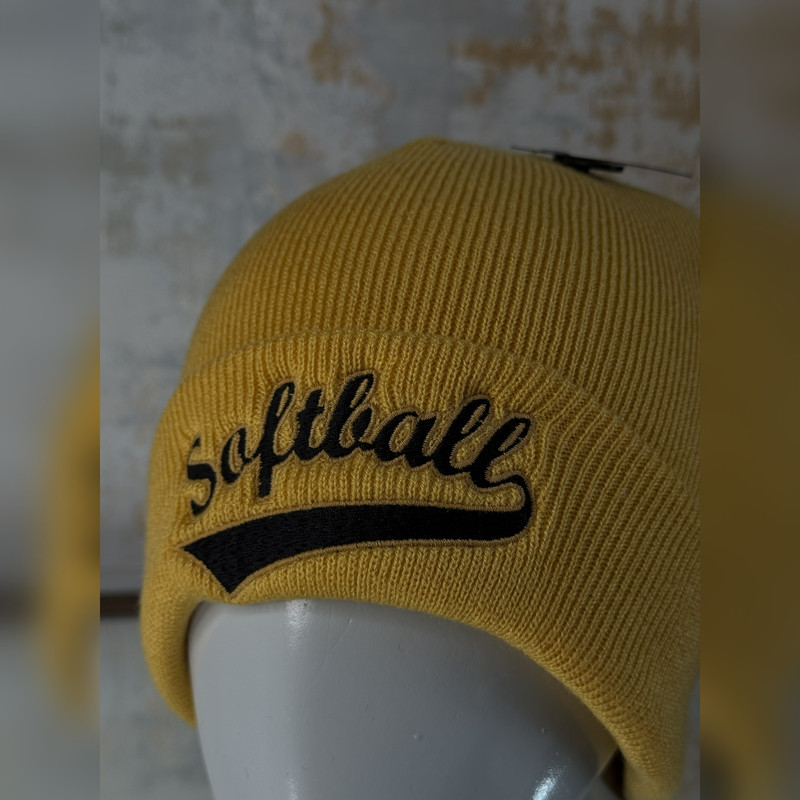 کلاه بافتنی اکریلیک گوشدار KOT 468 گلدوزی Softball - تصویر 5