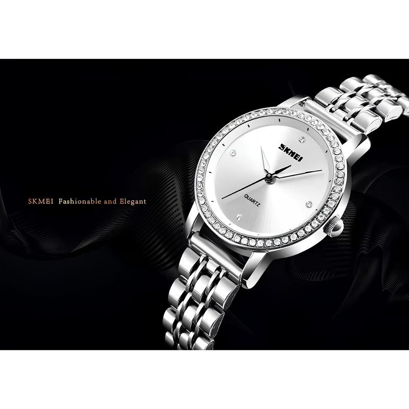 ساعت مچی زنانه اسکمی مدل 1311-SLV استیل - تصویر 3