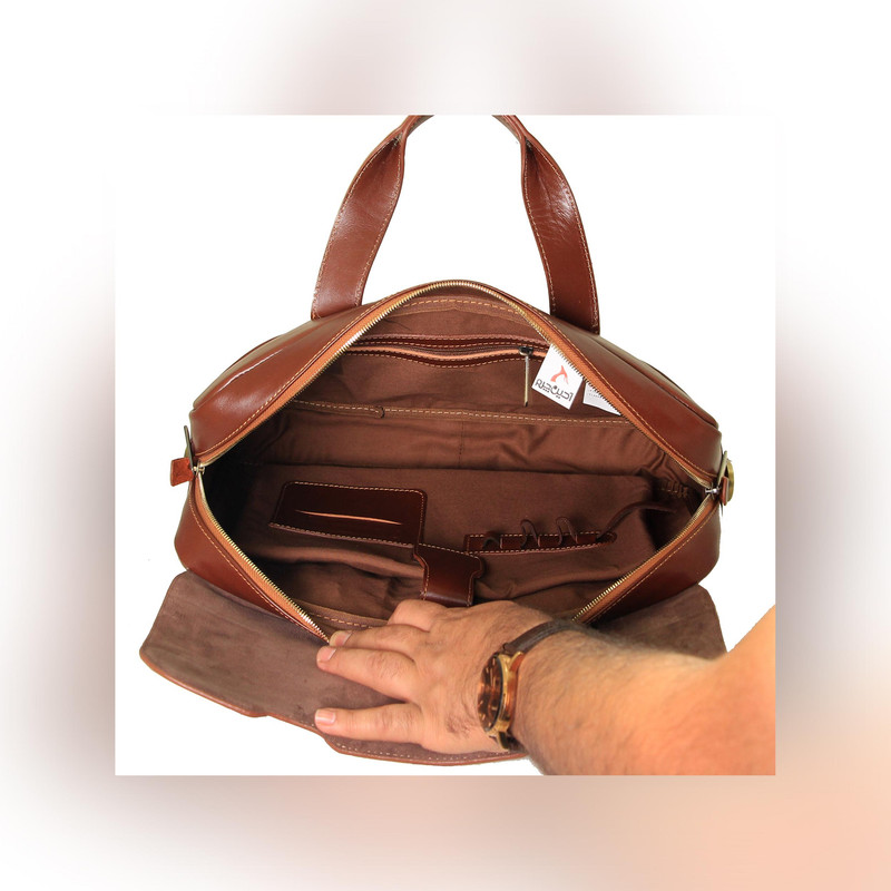 کیف اداری مردانه چرم بارز مدل DL66 - تصویر 5