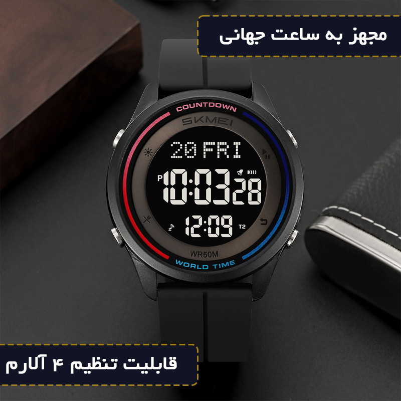 ساعت مچی دیجیتال مردانه اسکمی مدل ۲۴۱۲ BK - تصویر 3