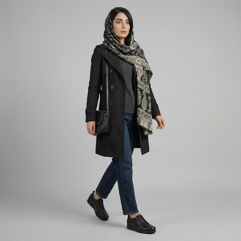 کفش طبی زنانه چرم عطارد مدل SH70 تمام چرم طبیعی - تصویر 13