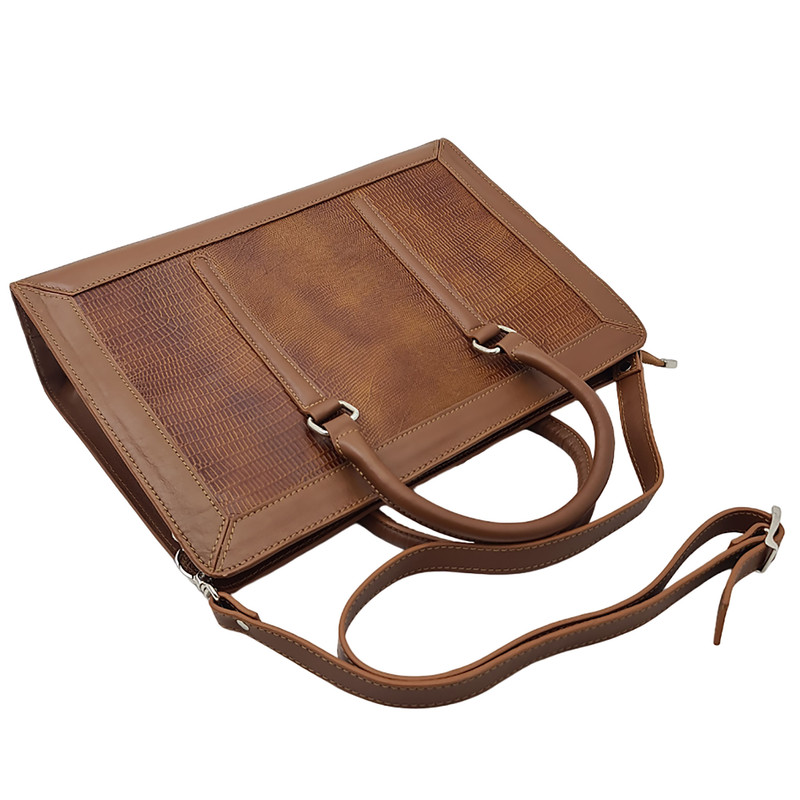 کیف اداری زنانه آریوس چرم طبیعی گاوی مدل S220 - تصویر 3