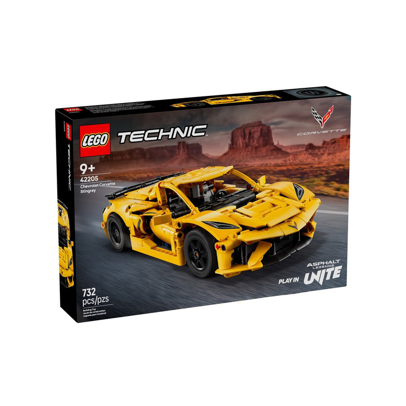 لگو Technic مدل Chevrolet Corvette Stingray کد 42205 لگو Technic مدل Chevrolet Corvette Stingray کد 42205