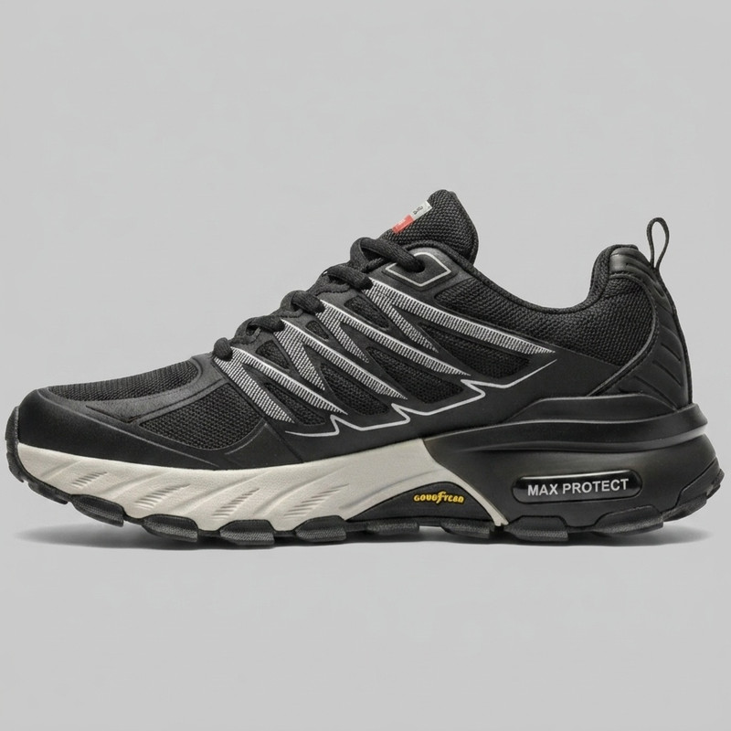 کفش پیاده‌روی ski MAX سبک با زیره مقاوم و رنگ مشکی