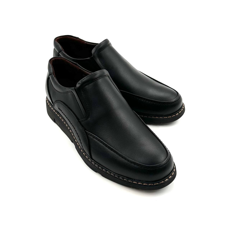 کفش رسمی روزمره چرم طبیعی مردانه چرم میخچی V352 - تصویر 3