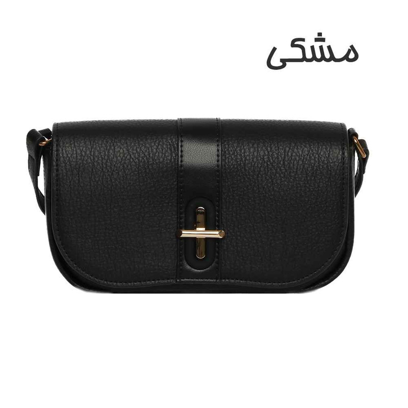 کیف دوشی زنانه پرتیزس طرح مدرن چرم مصنوعی - تصویر 4