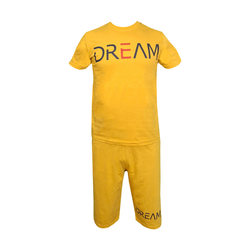 ست تیشرت و شلوارک مردانه پرینت Dream سایز XL تا ۴XL - تصویر 6