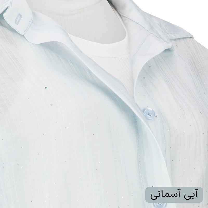 شومیز زنانه آستین بلند یقه برگردان السانا مدل ماریاس - تصویر 20
