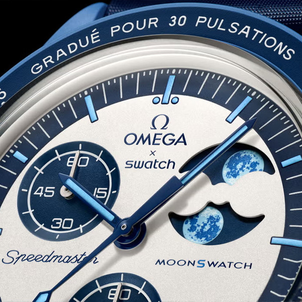 ساعت مچی مردانه Super Blue Moon Omega x Swatch - تصویر 4