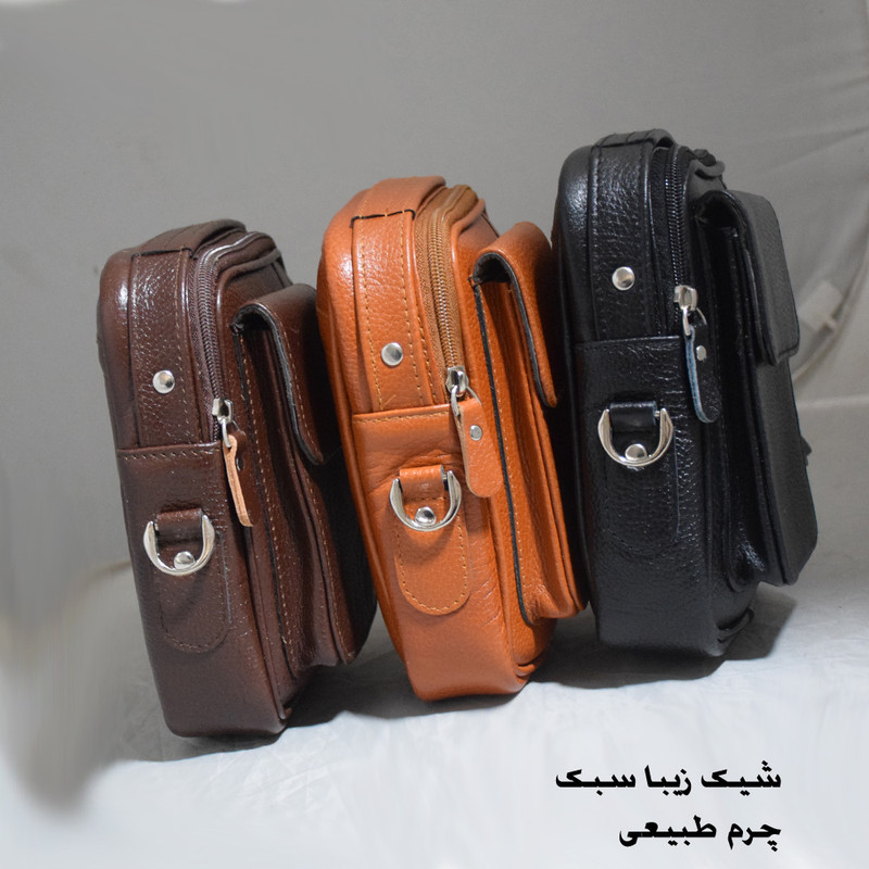 کیف رودوشی چرم طبیعی فلوتر کد ۷۰۱ - تصویر 9