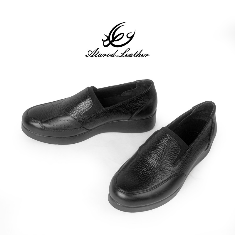 کفش زنانه طبی چرم عطارد مدل SH220 هالوکس والگوس چرم طبیعی - تصویر 5