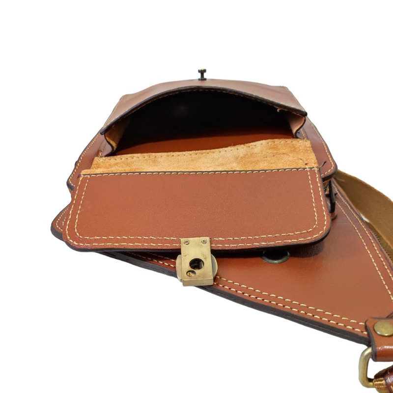 کیف کراس بادی مدل Fateh 118 از چرم طبیعی گاوی - تصویر 9