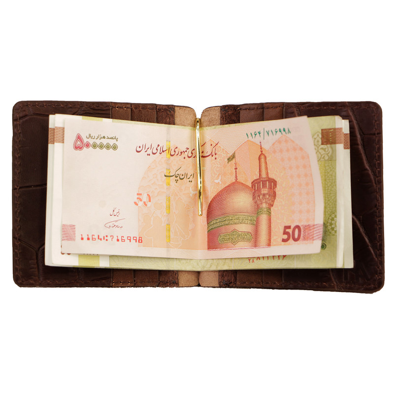 کیف پول مردانه چرمی باریک کلاسیک مدل CW055 - تصویر 4