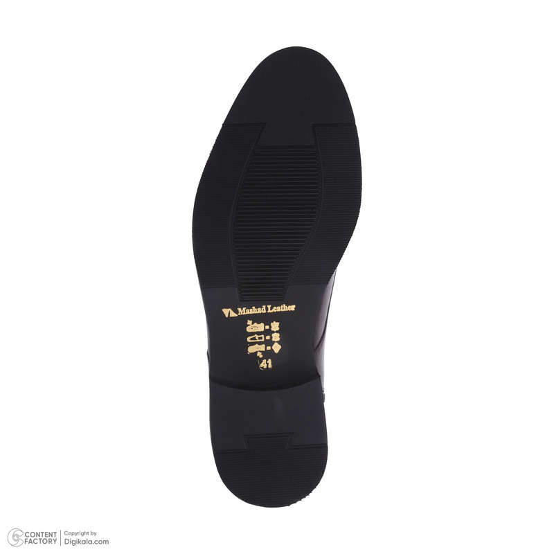 نیم‌بوت مردانه چرم مشهد J6287 بندی نوک باریک کلاسیک - تصویر 5