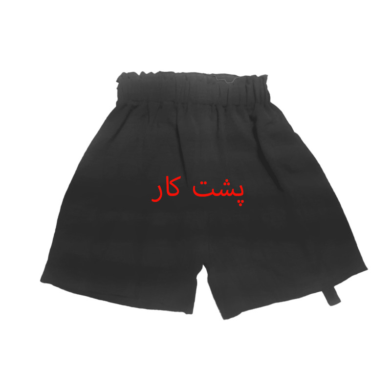 ست تاپ و شلوارک زنانه ابر و بادی کد ۱۰۰۱ با لایه کاپ - تصویر 5