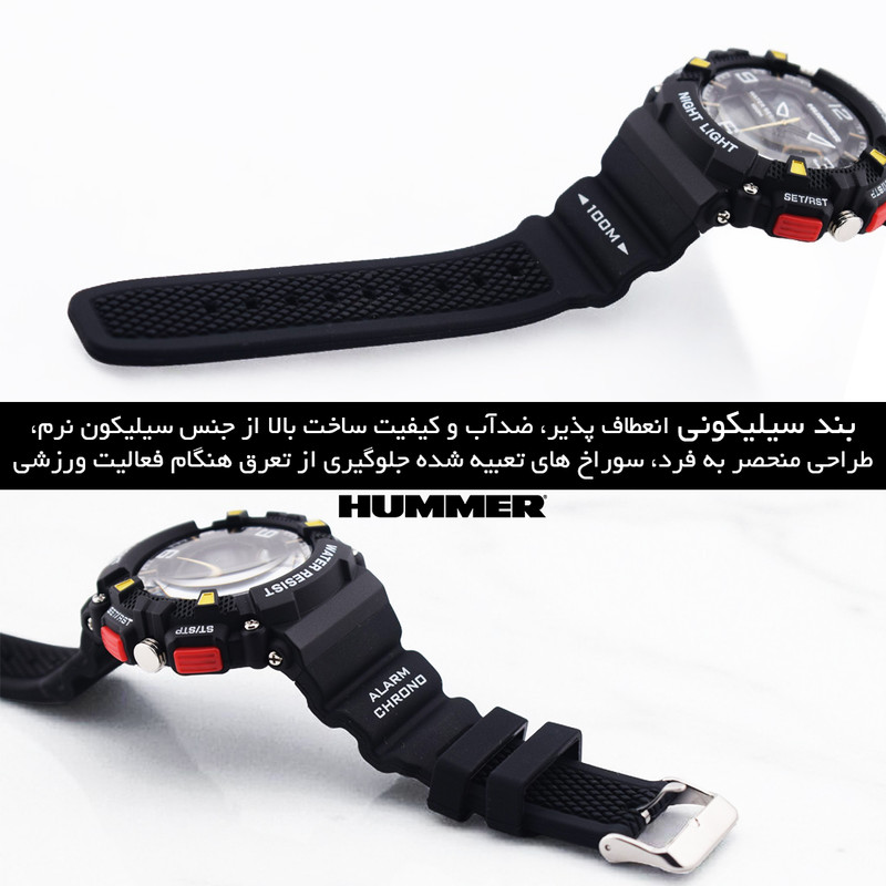ساعت مچی عقربه‌ای کوارتز مردانه هامر ضدآب مقاوم - تصویر 11