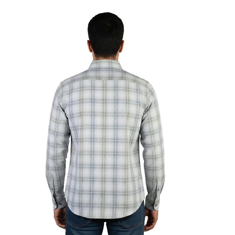 پیراهن آستین بلند مردانه یقه برگردان مدل MDSS-CH7029 - تصویر 3