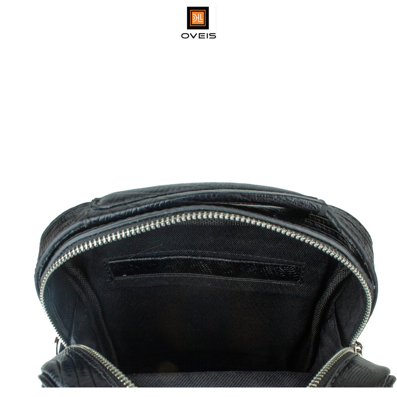 کیف رودوشی مردانه چرم اویس K12007_L طرح سوسماری - تصویر 16