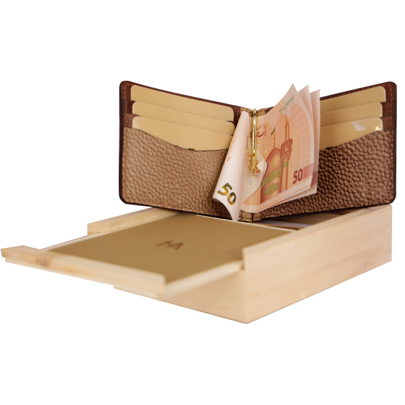 کیف پول مردانه چرم طبیعی مدل L56 طراحی کلاسیک - تصویر 3