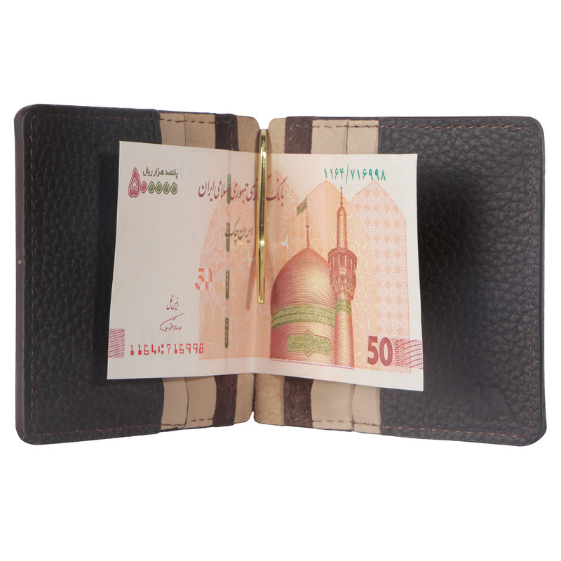 کیف پول مردانه دو摺 چرمی مدل CW001/2 - تصویر 3