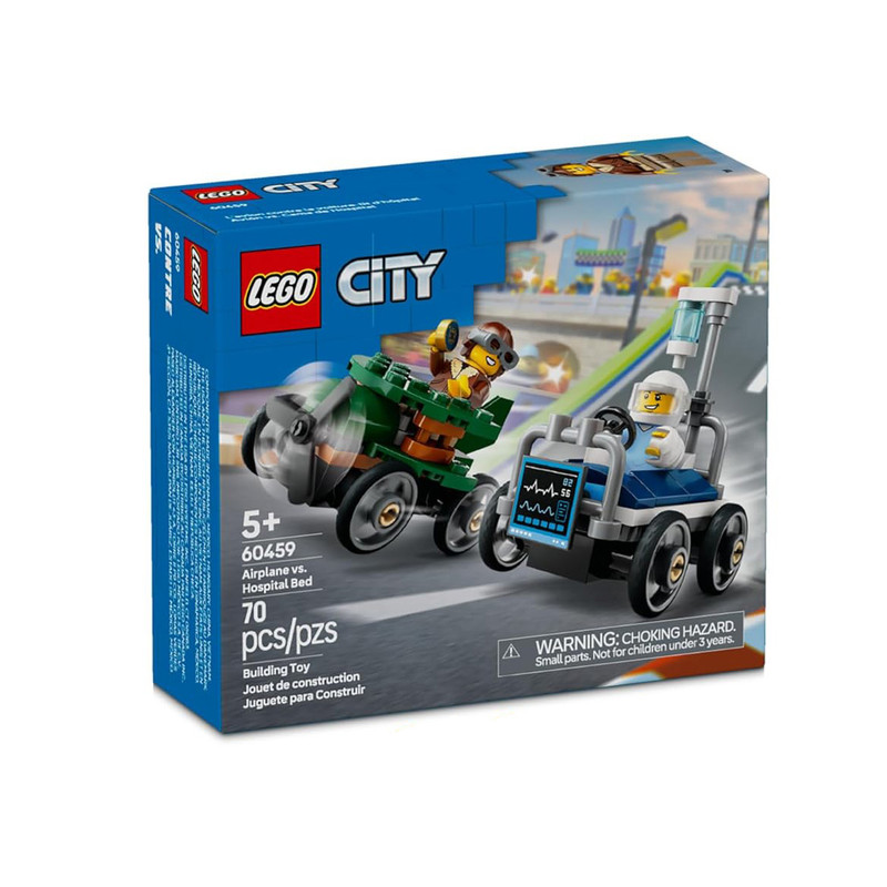 لگو City مدل Airplane vs. Hospital Bed کد 60459