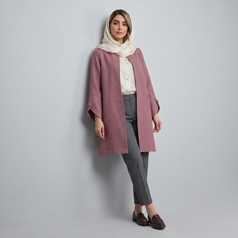 مانتو زنانه السانا مدل ماجده کد ۱۸۰۲۷۳