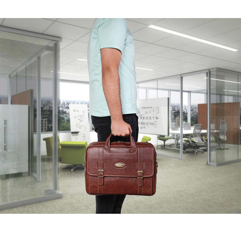 کیف اداری دوشی مدل C8 با جیب مخفی امنیتی - تصویر 15