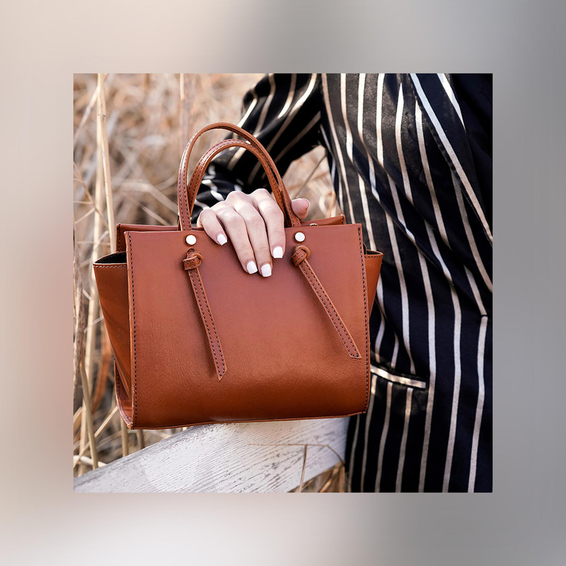 کیف دستی زنانه چرم آرا با طراحی خاص و کلاسیک - تصویر 5