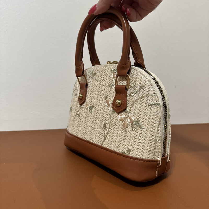 کیف دستی زنانه گلدوز با طراحی خاص و متریال مروب - تصویر 7