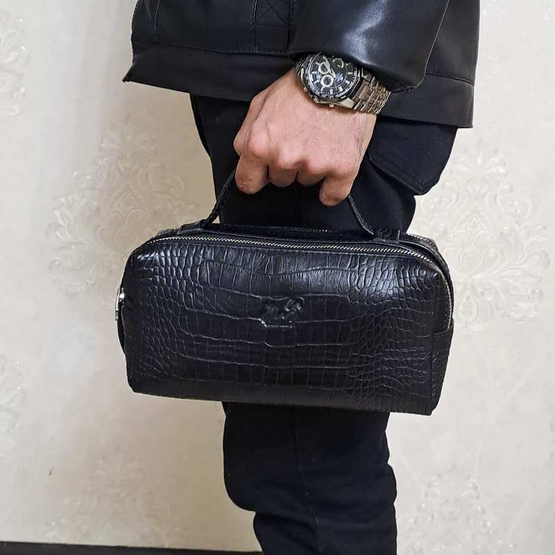 کیف دستی چرم آسو مدل کروکو شوزبگ کلاسیک - تصویر 7