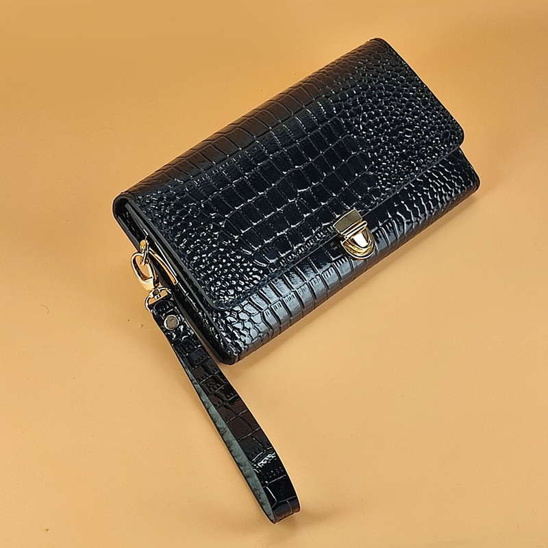 کیف دستی زنانه چرم آنا مدل 30320 دست دوز با چرم ورنی - تصویر 9