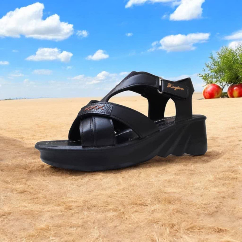 صندل زنانه طبی لژدار پاشنه‌ای راحت - تصویر 8