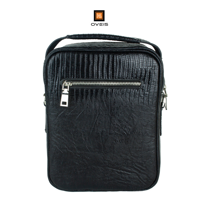 کیف رودوشی مردانه چرم اویس K12007_L طرح سوسماری - تصویر 12