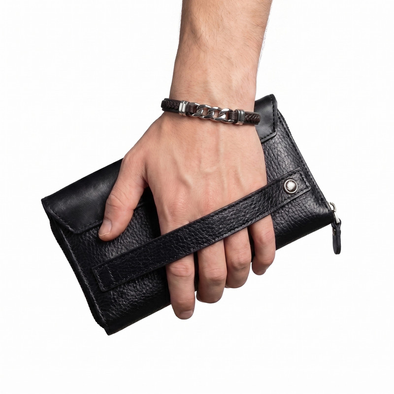 کیف دستی مردانه چرم روگا مدل P488 - تصویر 8