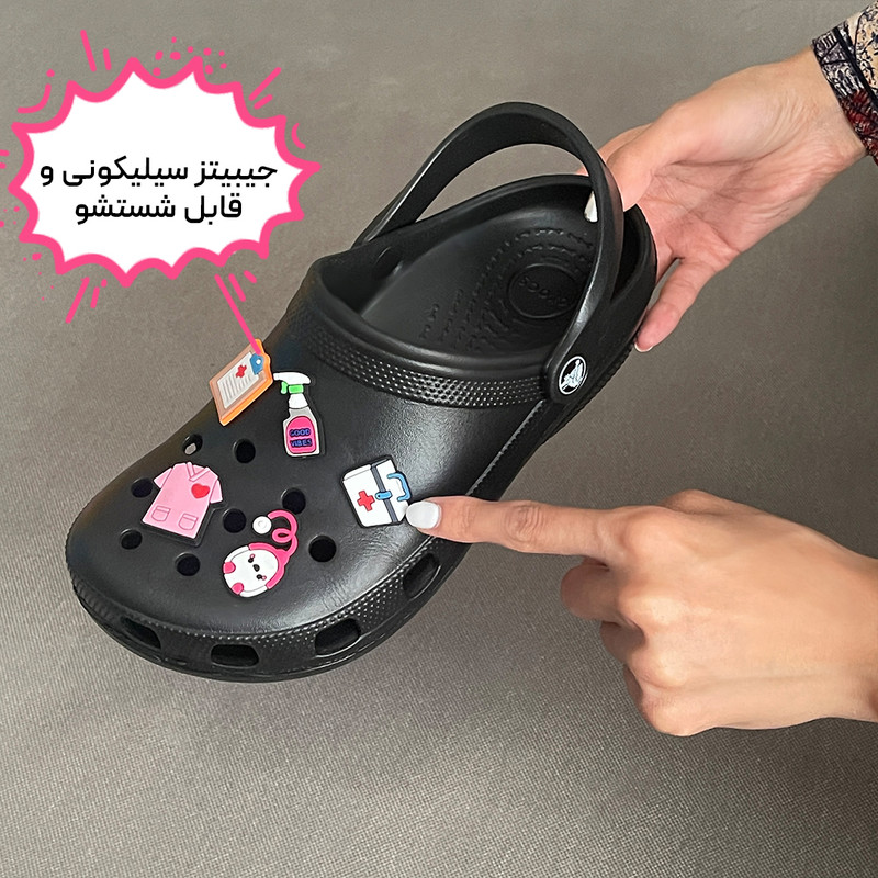 صندل زنانه کراکس مدل کلاسیک پزشکی سبک و راحت - تصویر 5