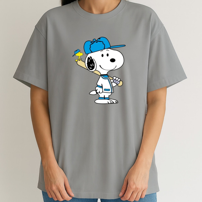 تی‌شرت اورسایز زنانه طرح اسنوپی، پنبه خالص - تصویر 6