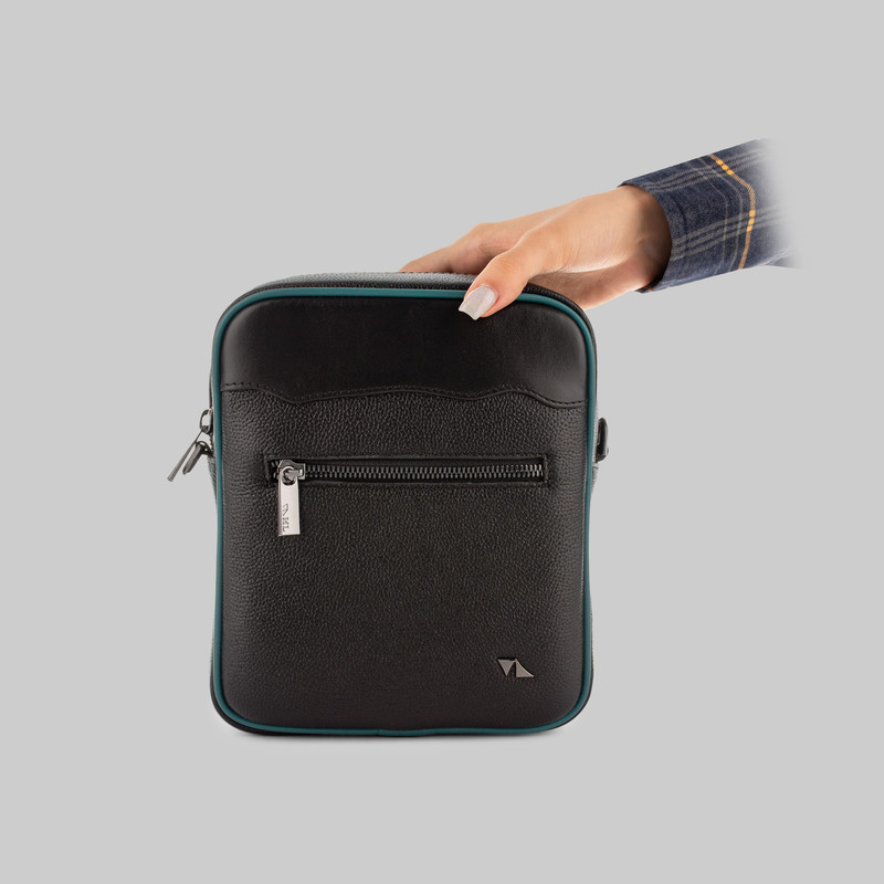 کیف رودوشی مردانه چرم طبیعی مشهد مدل X0523 - تصویر 3