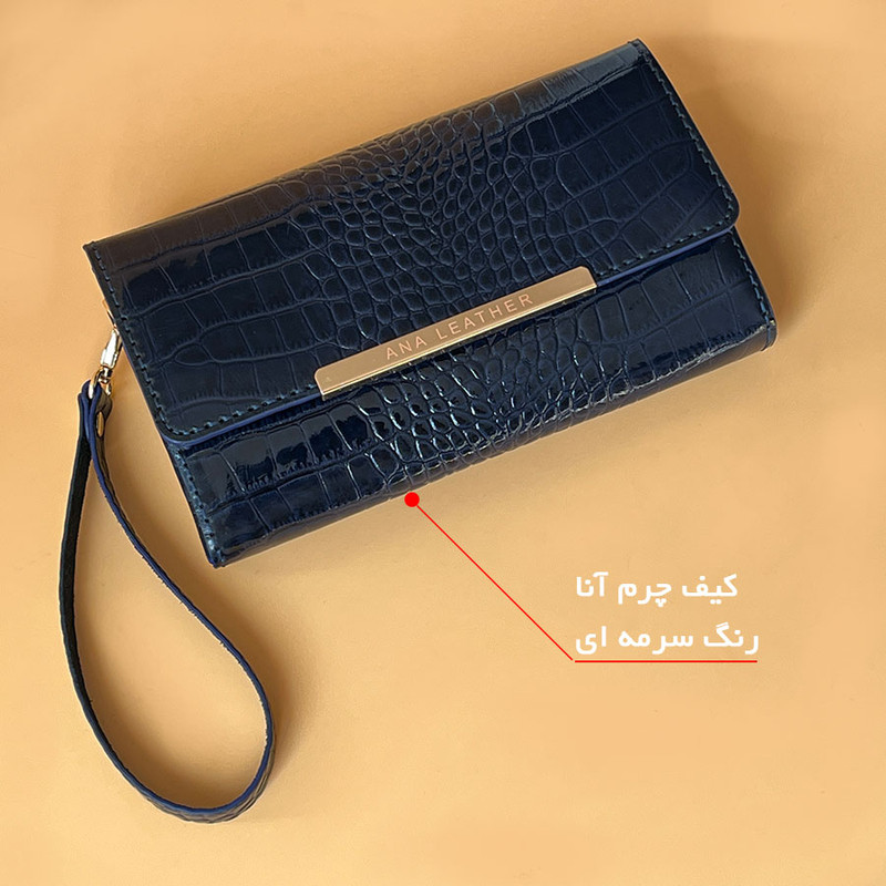 کیف مجلسی زنانه خانه چرم آنا مدل 30324 ورنی - تصویر 6