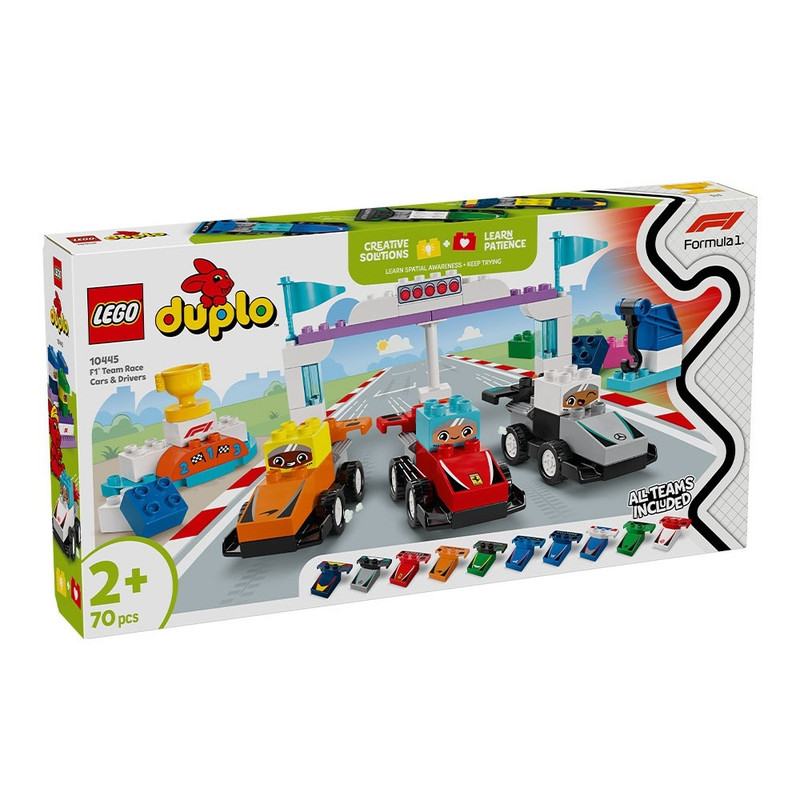 لگو Duplo مدل F1 Team Race Cars & Drivers کد 10445