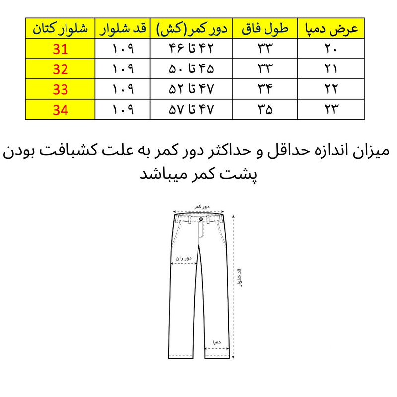 شلوار مردانه مام فیت مدل لینن - تصویر 3
