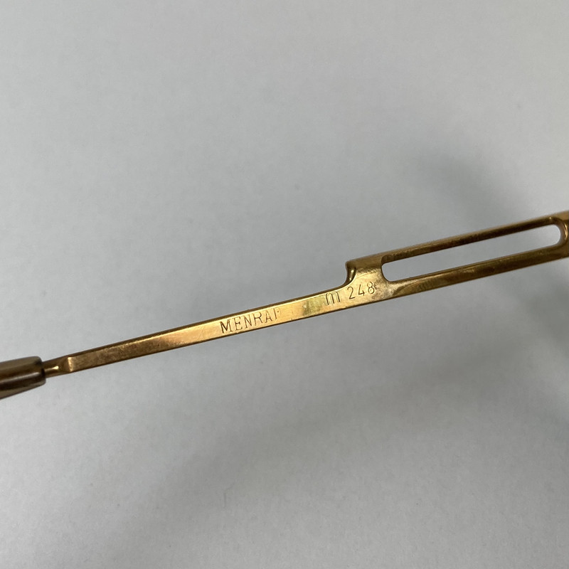 فریم عینک طبی آنتیک منراد مدل M248 المان طلایی سبز - تصویر 4