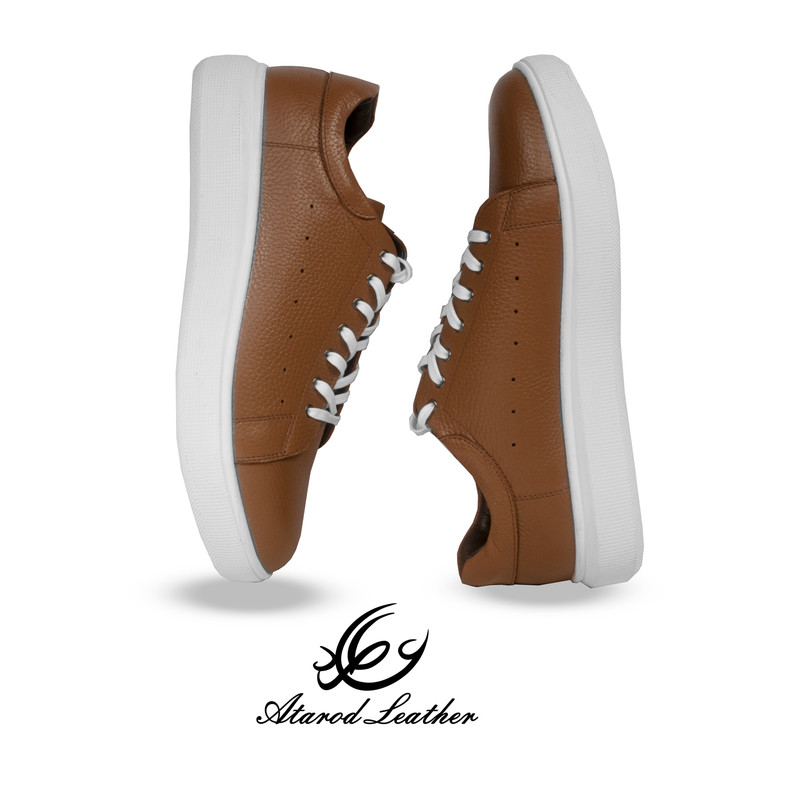 کفش ونس لوکس تمام چرم طبیعی مردانه چرم عطارد SH122 - تصویر 7