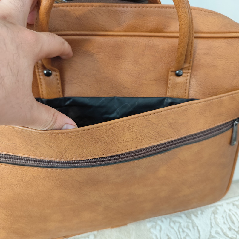 کیف اداری چرم مصنوعی مدل 408 دارای جای لپ‌تاپ - تصویر 7