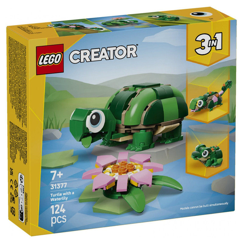 لگو Creator مدل لاکپشت و نیلوفر آبی کد 31377 لگو Creator مدل لاکپشت و نیلوفر آبی کد 31377