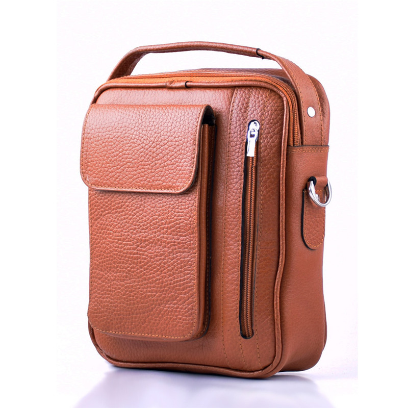 کیف رودوشی چرم طبیعی مدل 77 مناسب استفاده روزمره - تصویر 7